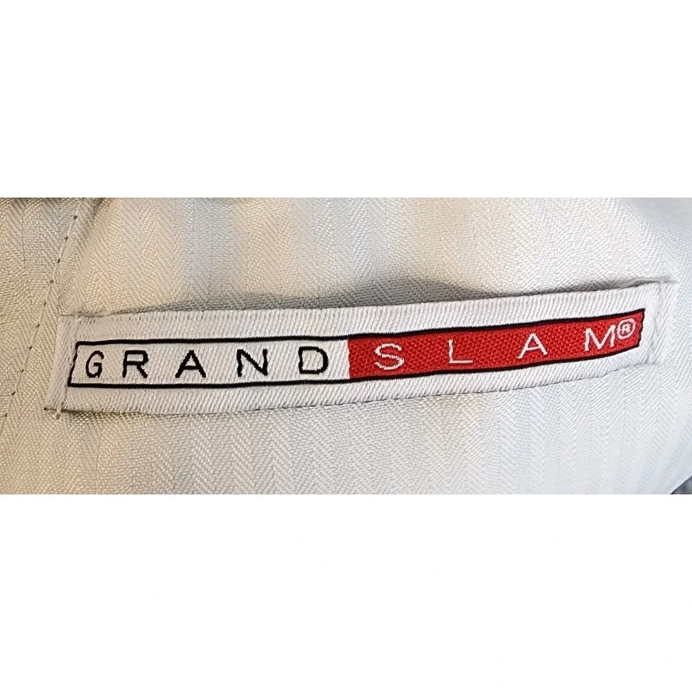 Grand Slam Performance Plaid Mens Shorts‎ Size 38 Gray White